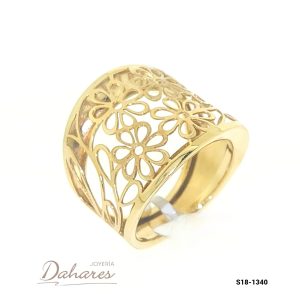 S18-1340 Anillo en oro amarillo de 18 kilates. Talla 6.5